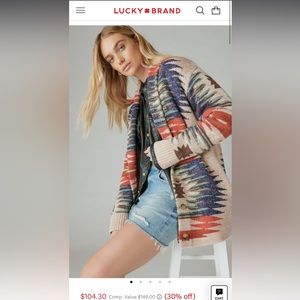 Aztec Print Lucky Cardigan